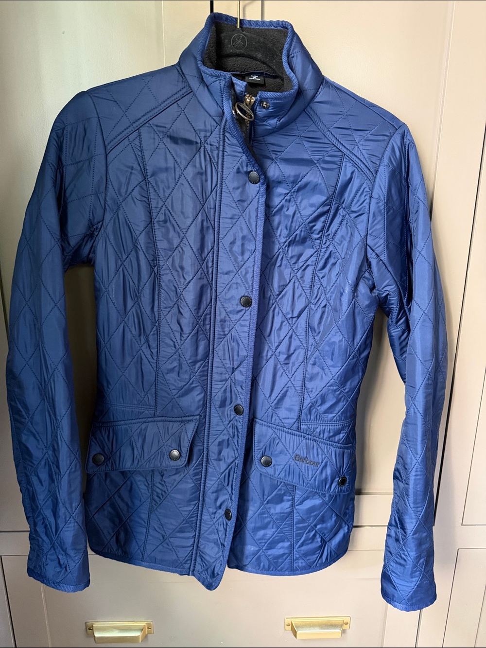 Classic Quilted Barbour Navy Women's Lined Jacket